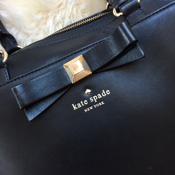 Kate Spade Black Bow Satchel - Picture 2 of 8